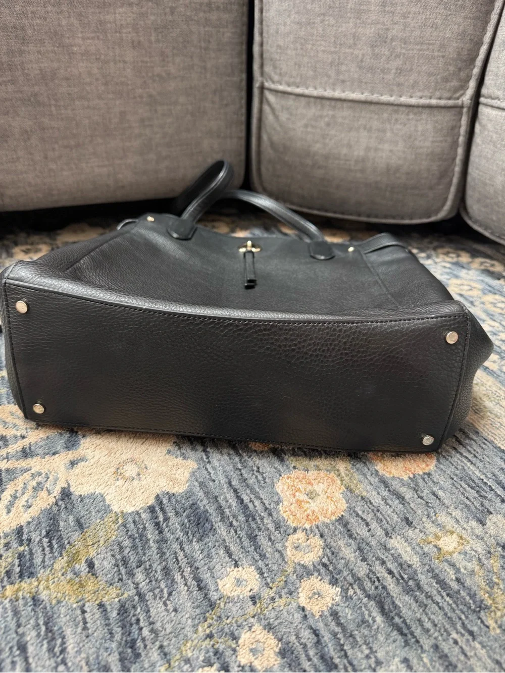 kate spade Black Pebbled Leather Tote